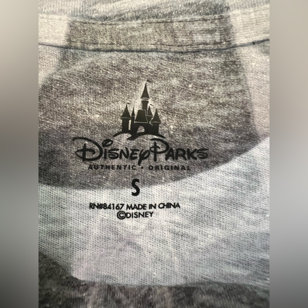 Disney WDW Grey T-Shirt with BLING Features Mickey and the Castle Size S - Picture 4 of 5